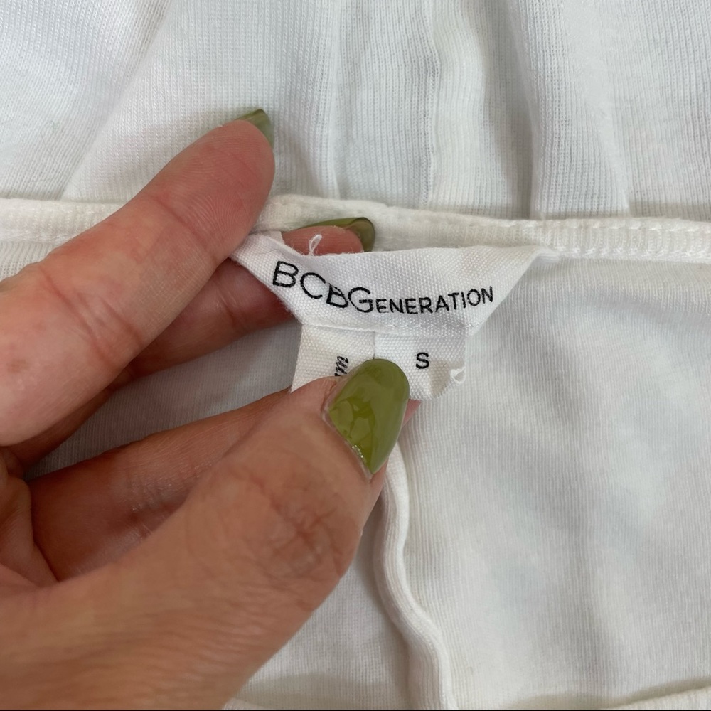 Bcbgeneration White Relaxed Crop Top - image 4